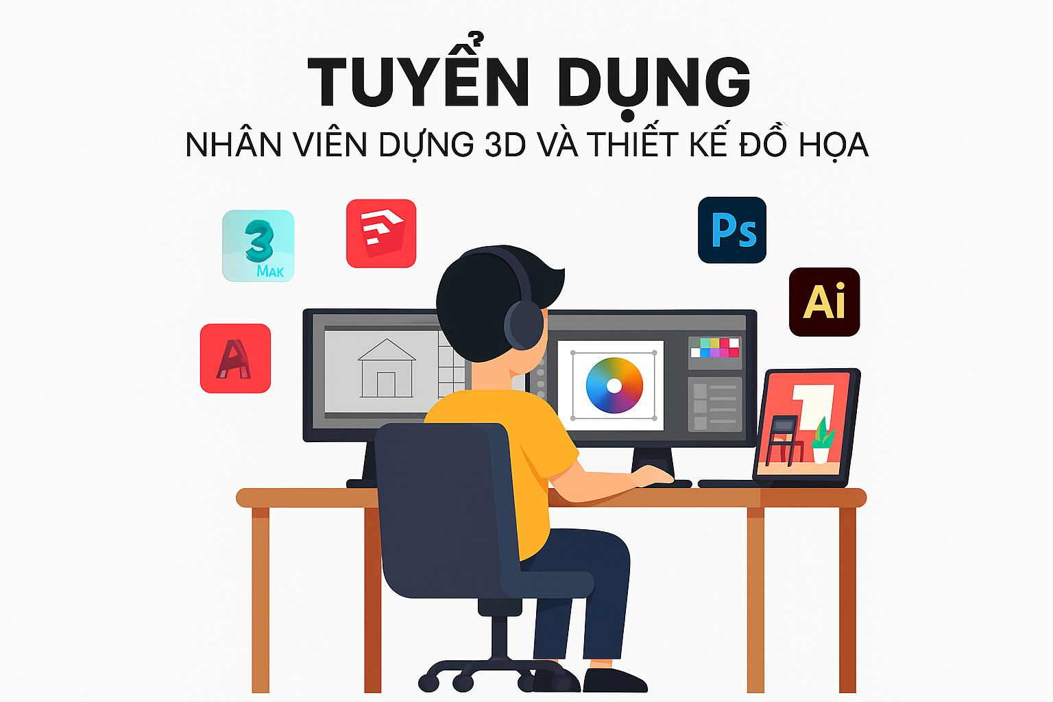 tuyển dụng 3D đại phát hoàng hà 