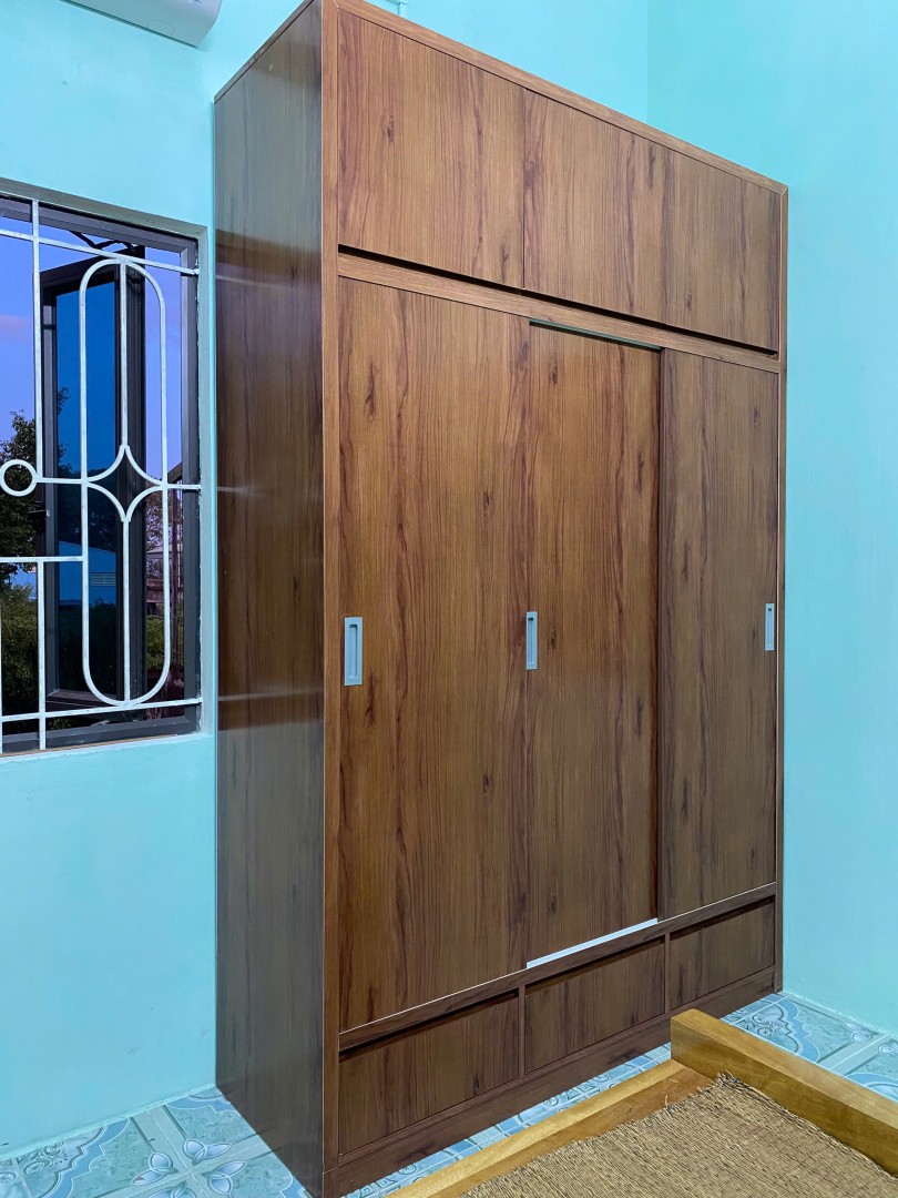 tủ nhựa cánh lùa vân gỗ 