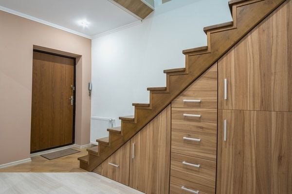Tủ nhựa gầm cầu thang, tủ nhựa , tủ nhựa giả gỗ nhựa pvc acrylic 