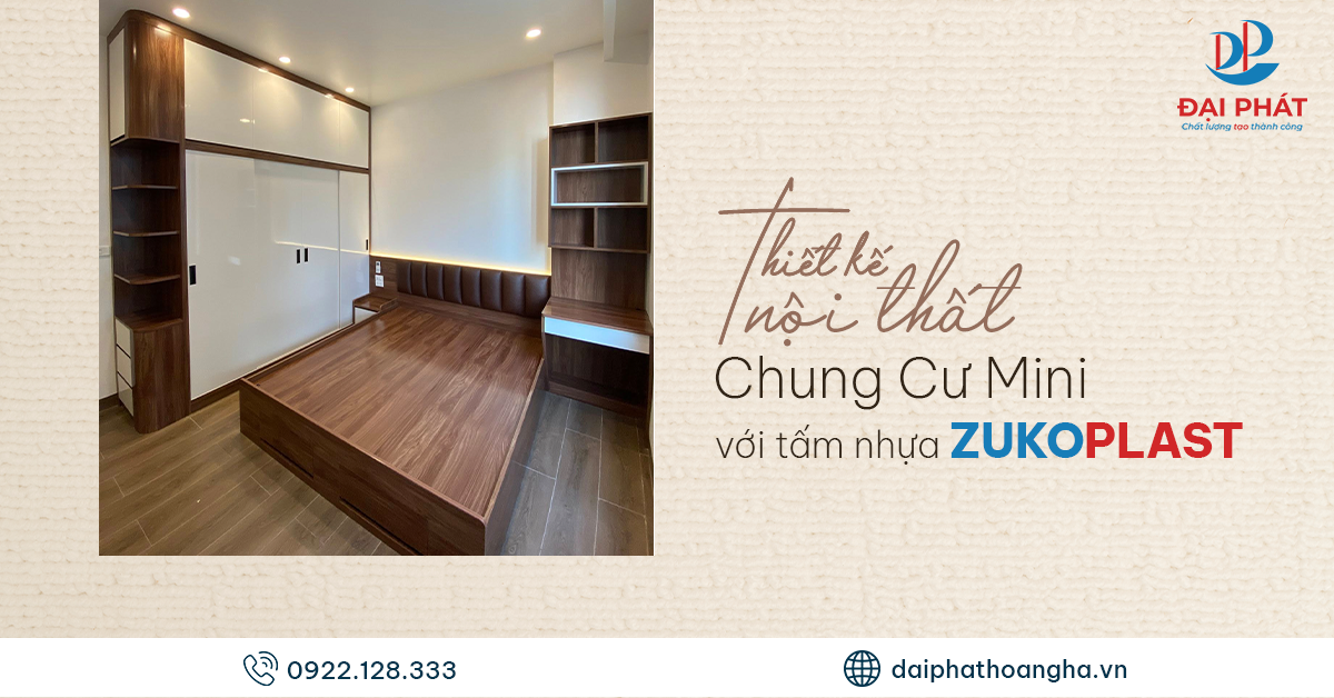 nội thất chung cư mini tấm nhựa zukoplast 