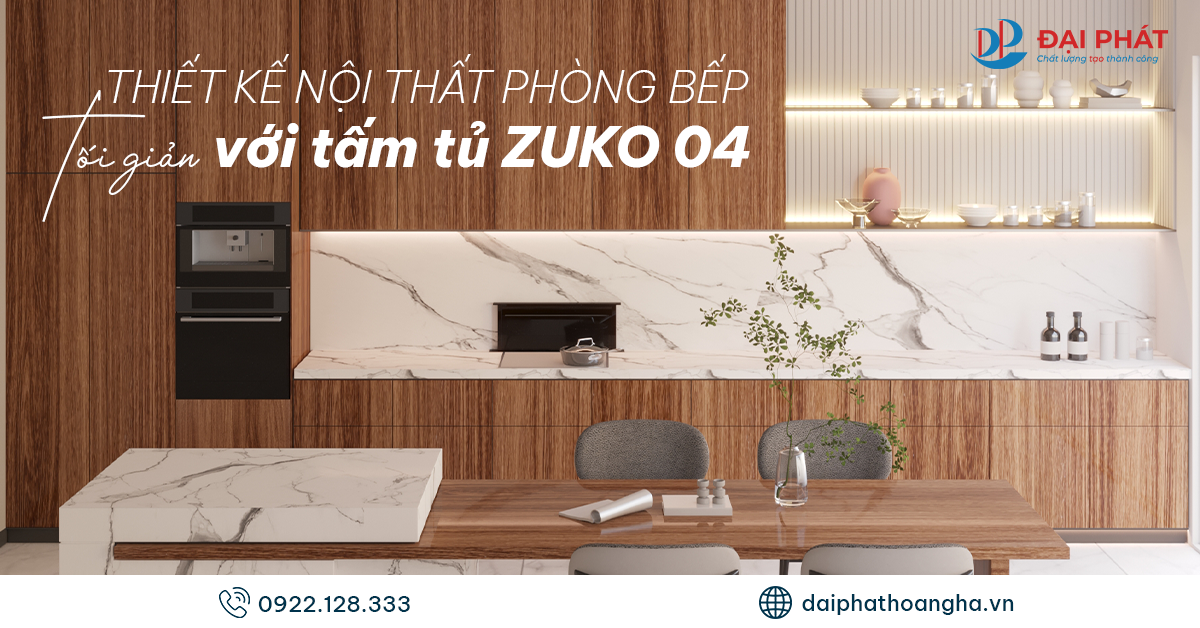 nội thất phòng bếp với tấm tủ zuko 04 