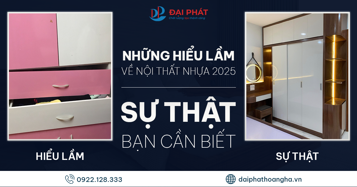 những hiểu lầm về nội thất nhựa 