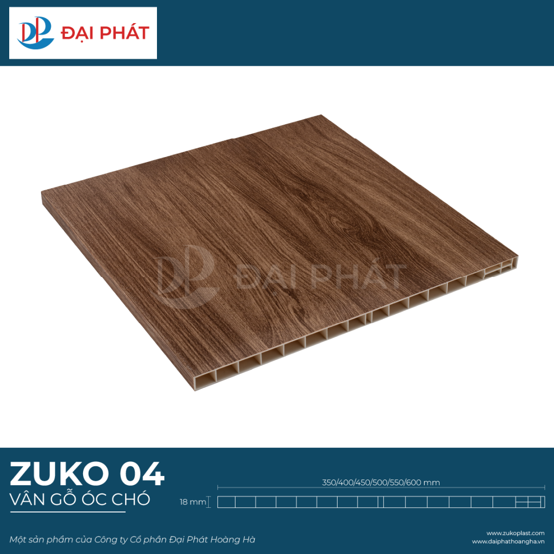 tấm nhựa nội thất vân gỗ óc chó 