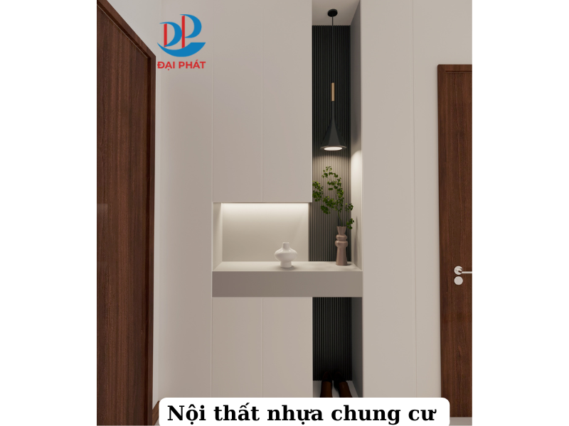 nội thất nhựa tối giản cho chung cư