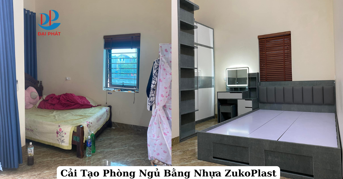 Cải Tạo Phòng Ngủ Bằng Tấm Nhựa Nội Thất ZukoPlast 