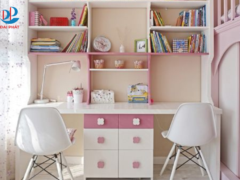 CÁC MẪU BÀN HỌC ĐÔI CHO BÉ – GIẢI PHÁP TIỆN LỢI HỌC TẬP HIỆN ĐẠI 2025