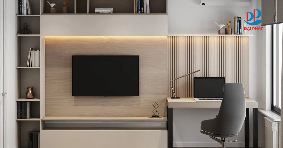 TỦ KỆ TIVI PHÒNG NGỦ – GỢI Ý KHÔNG GIAN TIỆN NGHI VÀ THANH LỊCH 2025