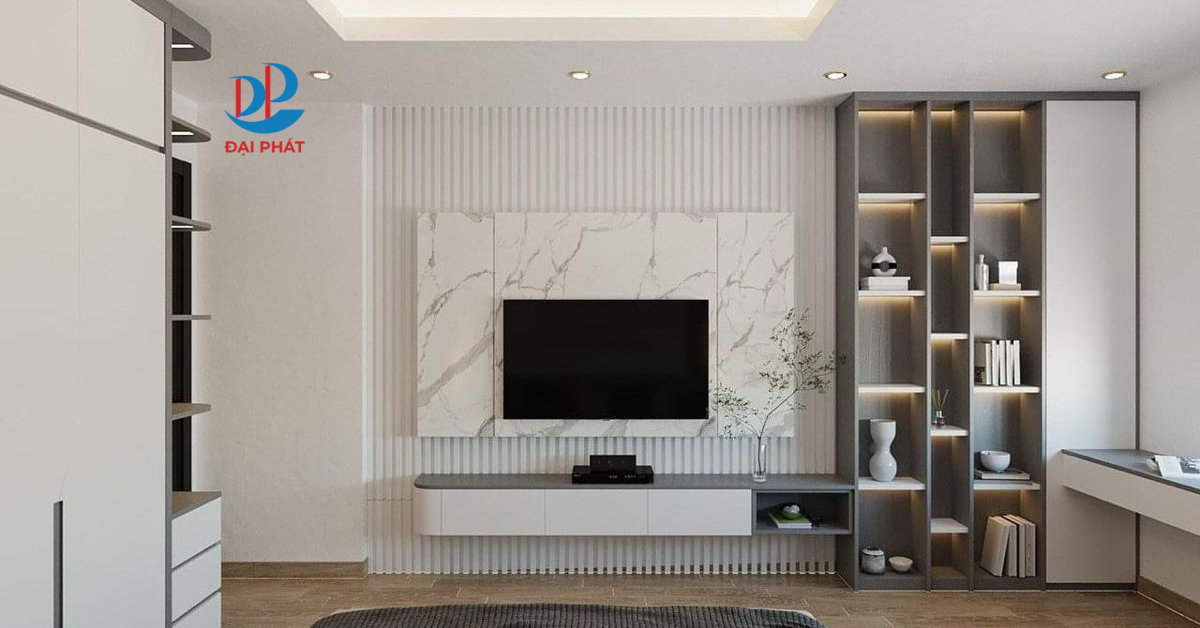 TỦ KỆ TIVI PHÒNG NGỦ – GỢI Ý KHÔNG GIAN TIỆN NGHI VÀ THANH LỊCH 2025