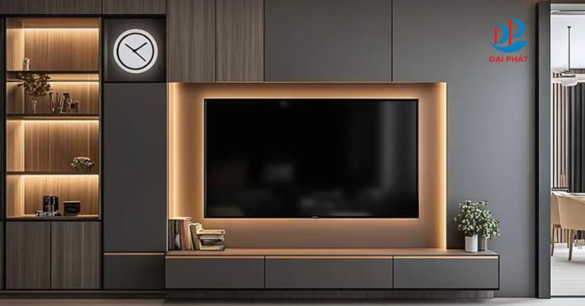 TỦ KỆ TIVI PHÒNG NGỦ – GỢI Ý KHÔNG GIAN TIỆN NGHI VÀ THANH LỊCH 2025