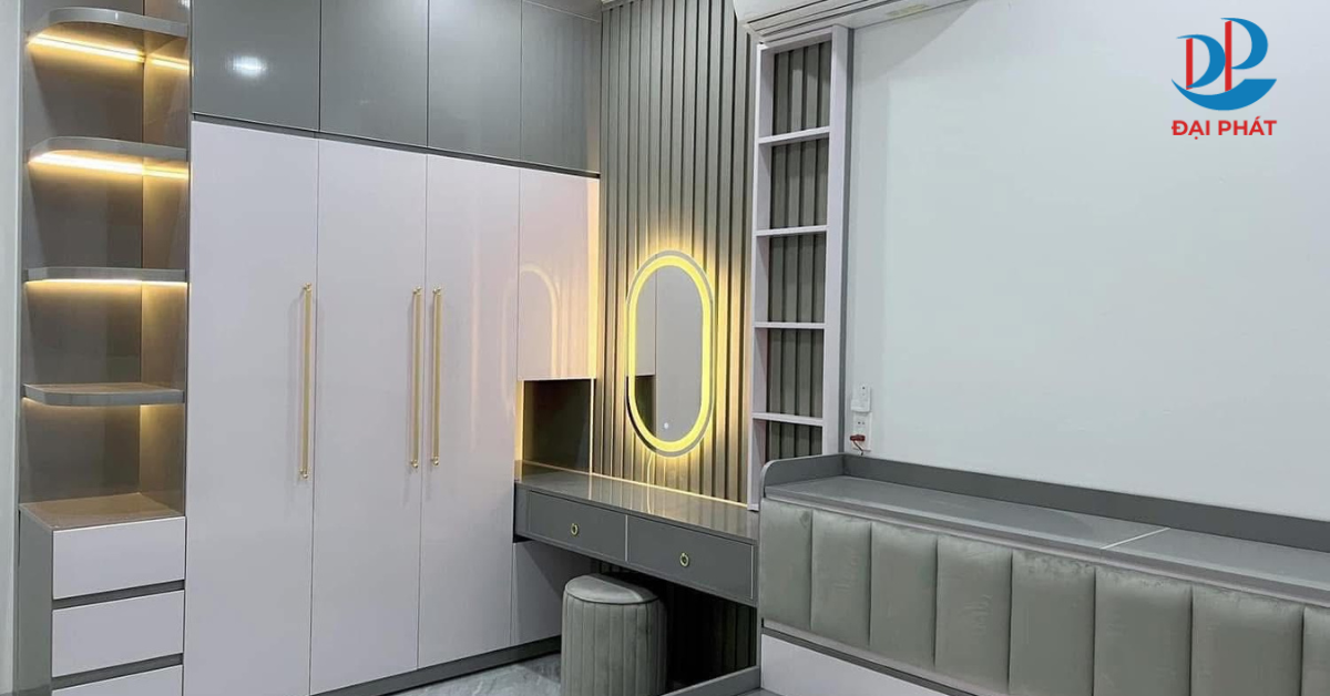 Top 5+ Mẫu Tủ Quần Áo Liền Bàn Trang Điểm 2025