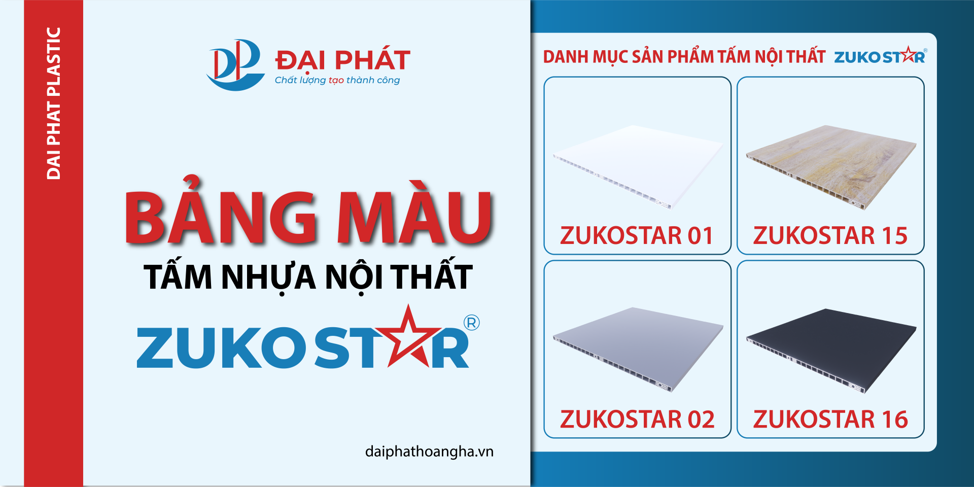 BẢNG MÀU ZUKOSTAR – LỰA CHỌN TỐI ƯU CHO MỌI CÔNG TRÌNH 2025