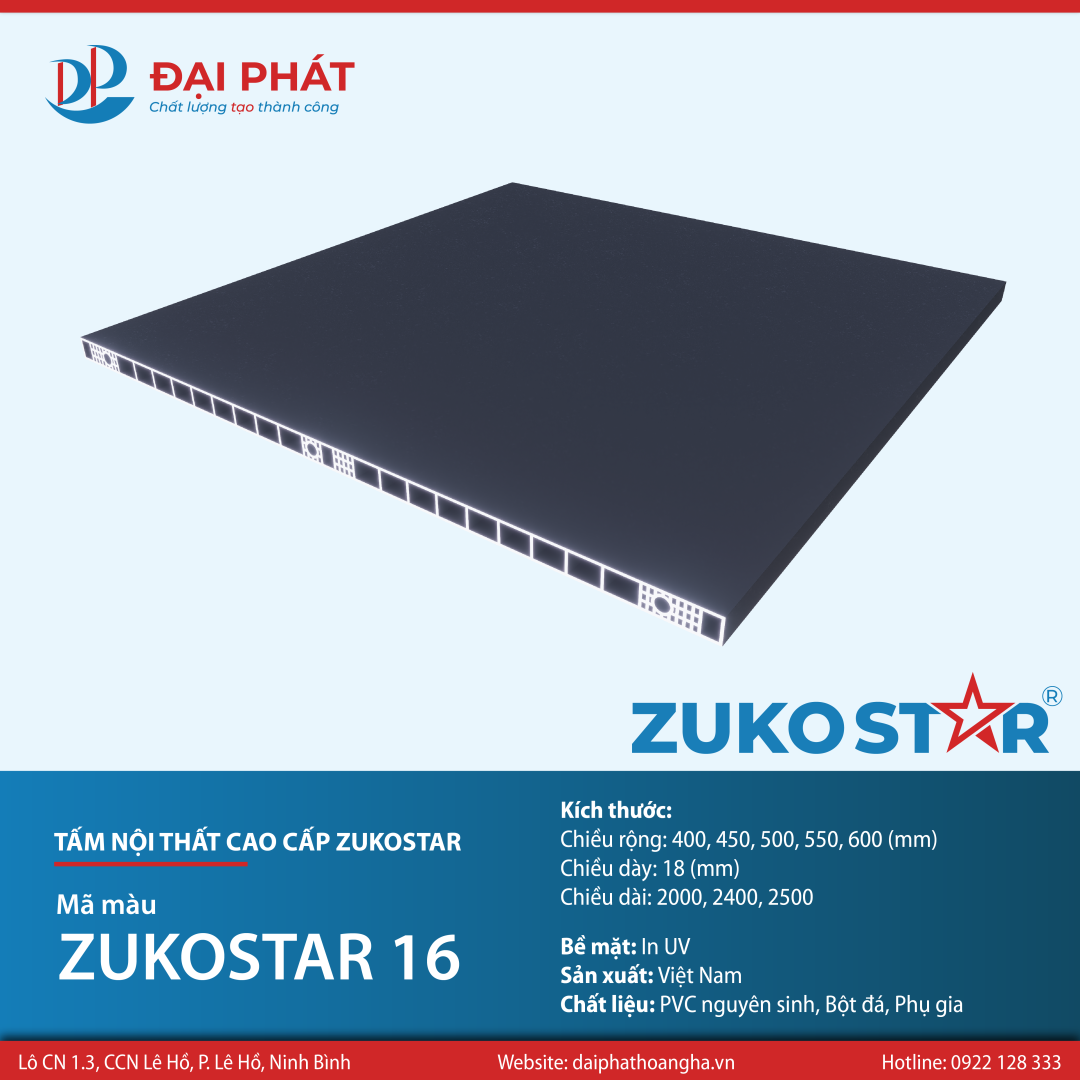 BẢNG MÀU ZUKOSTAR – LỰA CHỌN TỐI ƯU CHO MỌI CÔNG TRÌNH 2025