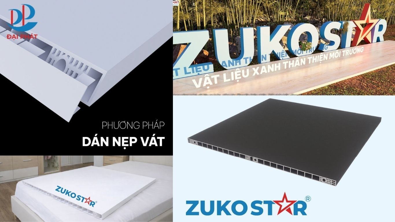 DÁN NẸP VÁT TẤM ZUKOSTAR LÀM XONG NHÌN SANG HẲN, CẠNH ĐỀU, ĐẸP, KHÍT