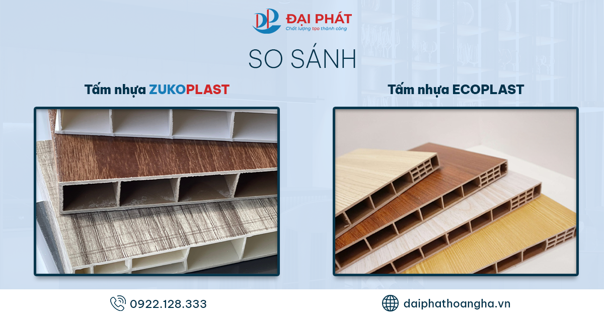 So Sánh Tấm Nhựa ZukoPlast Và Tấm nhựa EcoPLast 2025