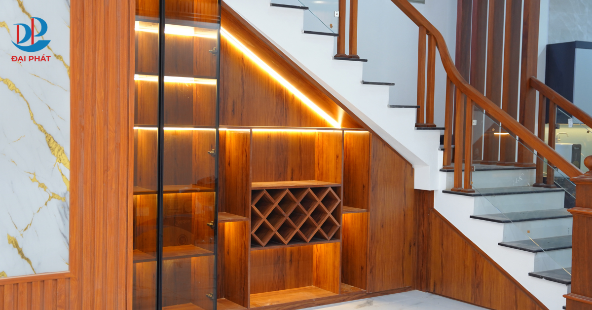 BIẾN HÓA GẦM CẦU THANG THÀNH TỦ KỆ SANG TRỌNG VỚI ZUKOPLAST 2025