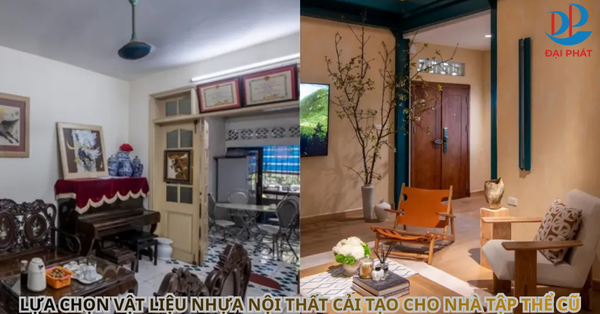 LỰA CHỌN VẬT LIỆU NHỰA NỘI THẤT CẢI TẠO CHO NHÀ TẬP THỂ CŨ 2025