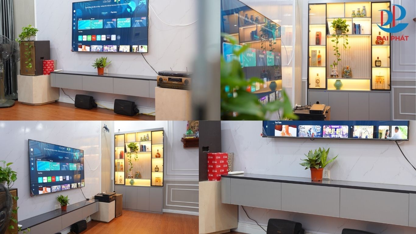 Kệ Tivi Treo Tường: Cách Lắp Chuẩn Thợ Không Xệ, Thẳng Cốt, Chắc Tải