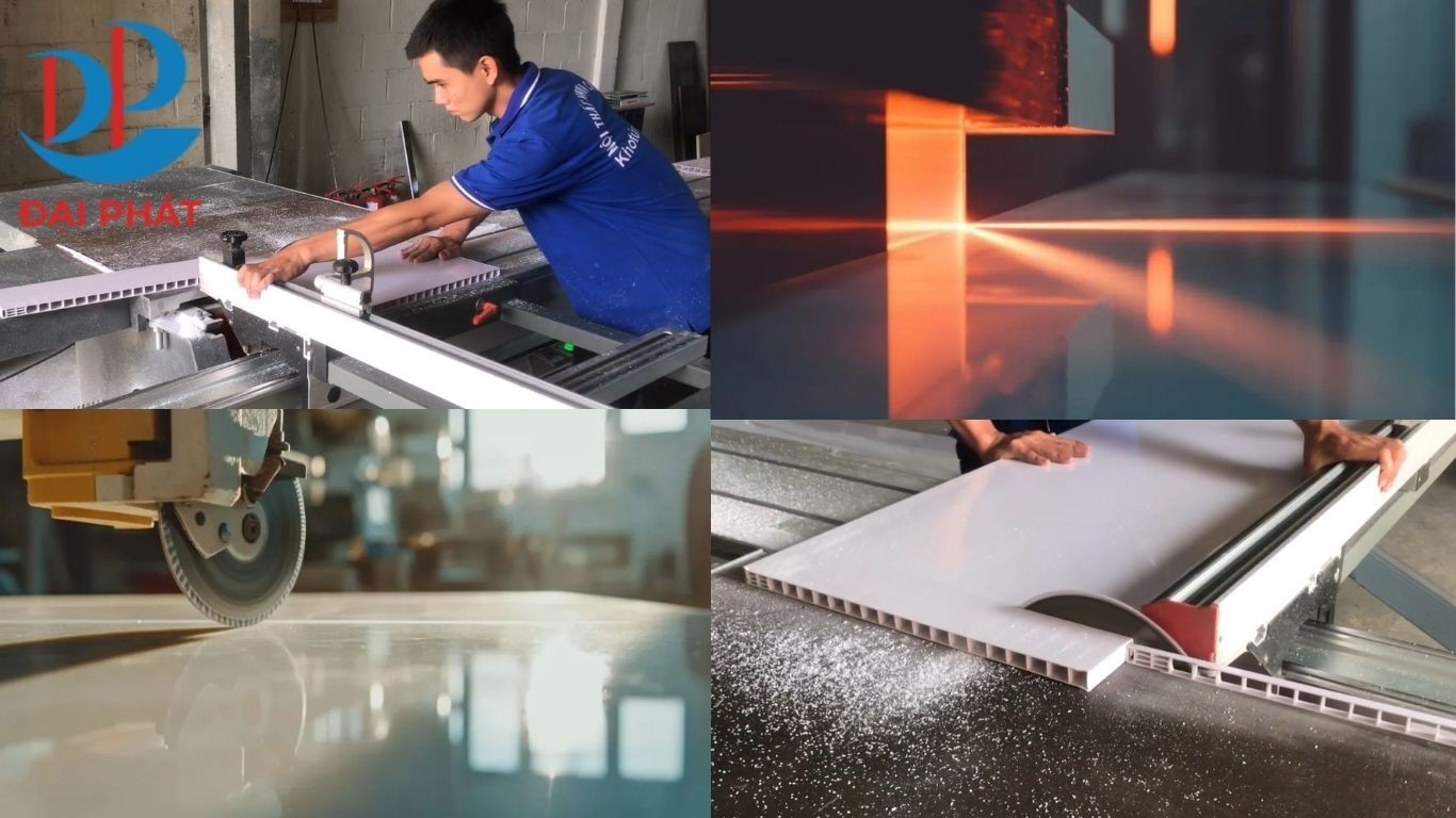 Kỹ Thuật Cắt Tủ Nhựa Chuẩn Xưởng: Cắt Đúng Kích Thước, Mép Cắt Đẹp, Lắp Tủ Nhựa Khít