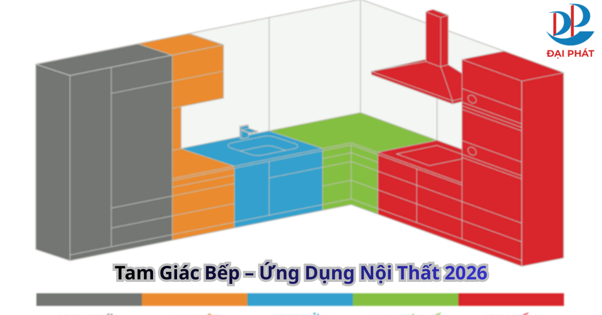 Tam Giác Bếp – Ứng Dụng Nội Thất 2026