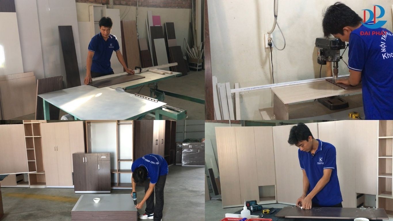 LẮP TỦ GIÀY NHỰA: RÁP HẬU VÀ LÀM CÁNH TỦ CHUẨN XƯỞNG