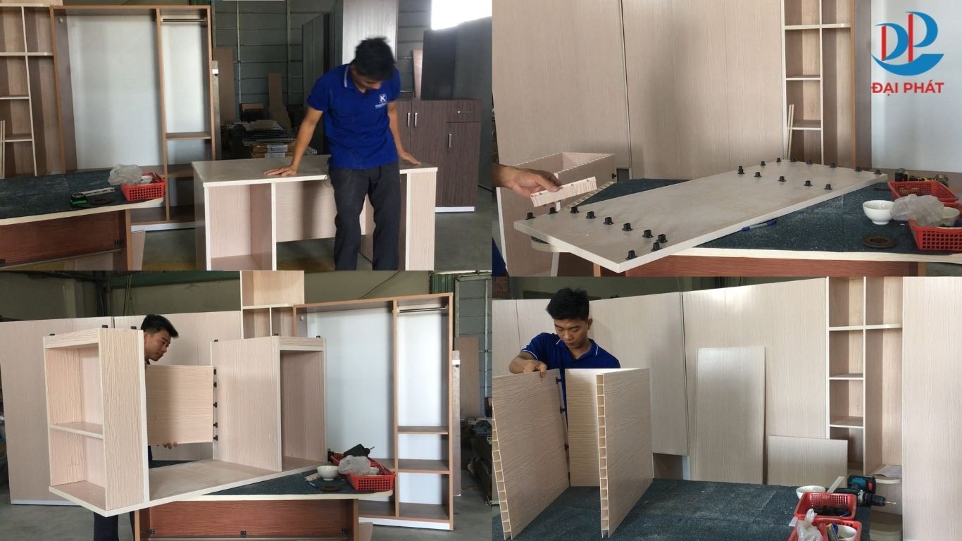 LẮP MẪU BÀN NHỰA VĂN PHÒNG 5 NGĂN KÉO VỪA TIỆN LỢI VỪA CHẮC BỀN