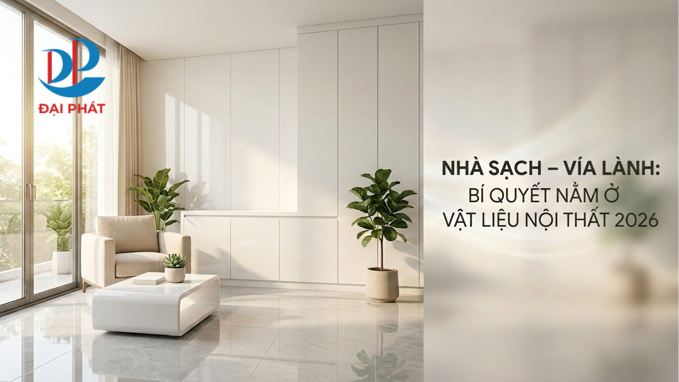 NHÀ SẠCH – VÍA LÀNH: BÍ QUYẾT NẰM Ở VẬT LIỆU NỘI THẤT 2026