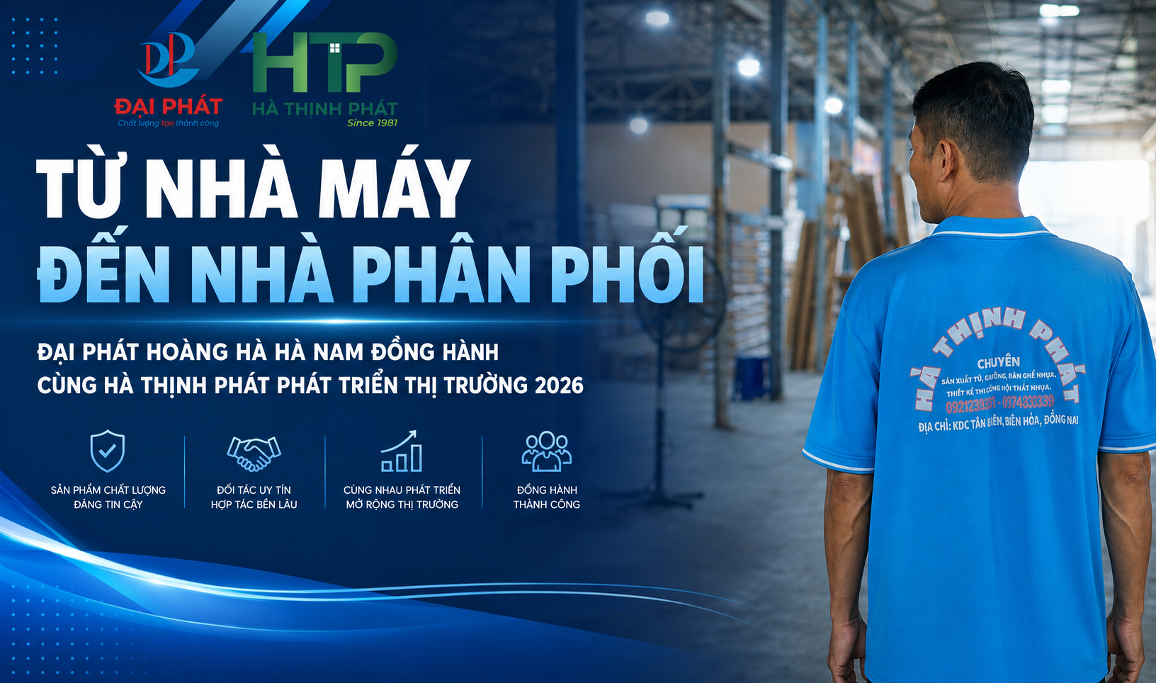TỪ NHÀ MÁY ĐẾN NHÀ PHÂN PHỐI: ĐẠI PHÁT HOÀNG HÀ HÀ NAM ĐỒNG HÀNH CÙNG HÀ THỊNH PHÁT PHÁT TRIỂN THỊ TRƯỜNG 2026